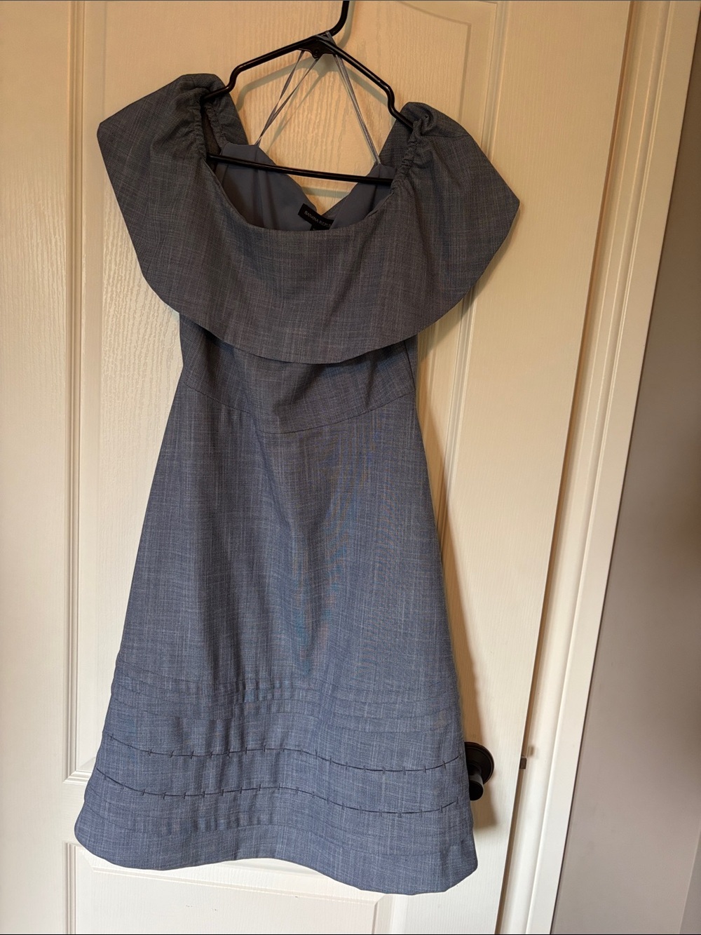 Banana Republic One-Shoulder Gray Dress